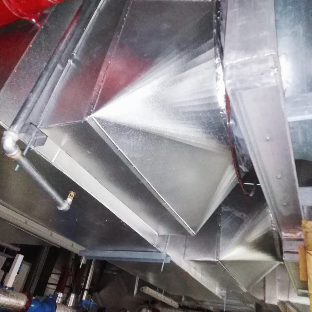 duct cladding installation
