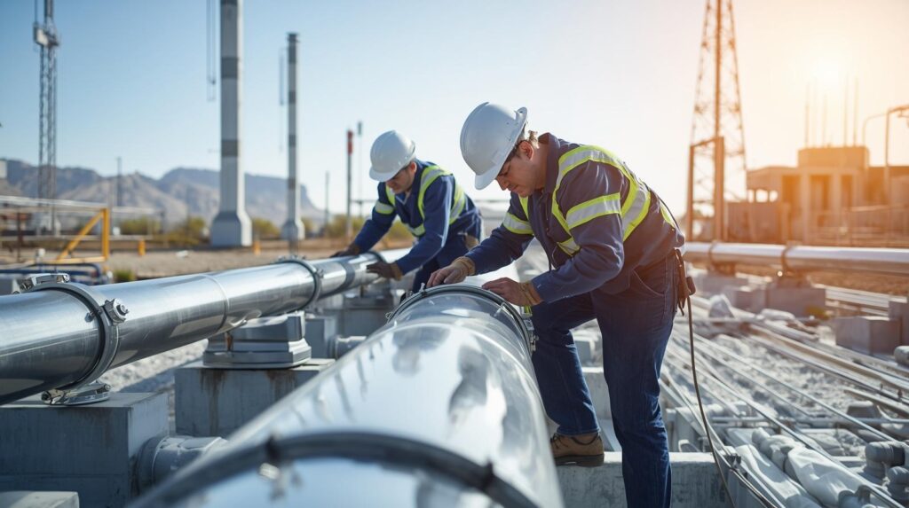 pipe cladding Abu Dhabi and pipe cladding UAE, Bright Star Central A_C Works